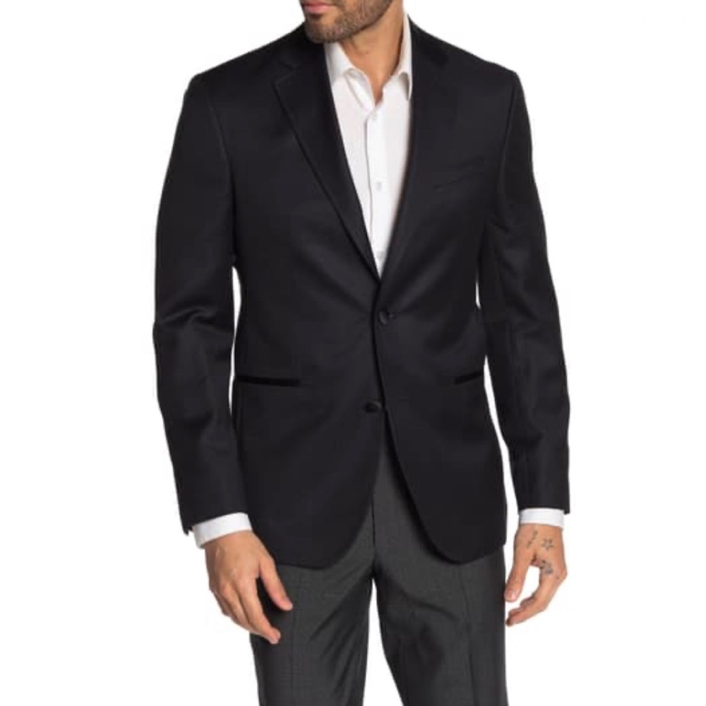 Ted Baker London Jack Print Two Button Wool Blazer